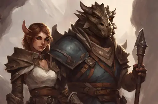 female and Male DND Dragonborn