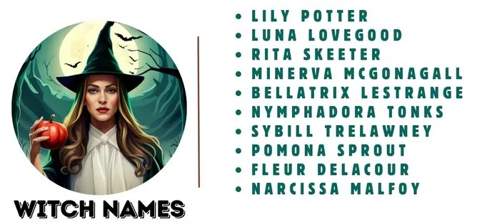 Harry Potter Witch Names